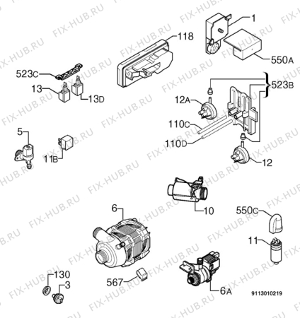 Взрыв-схема посудомоечной машины Kuppersbusch IGV643.6 - Схема узла Electrical equipment 268